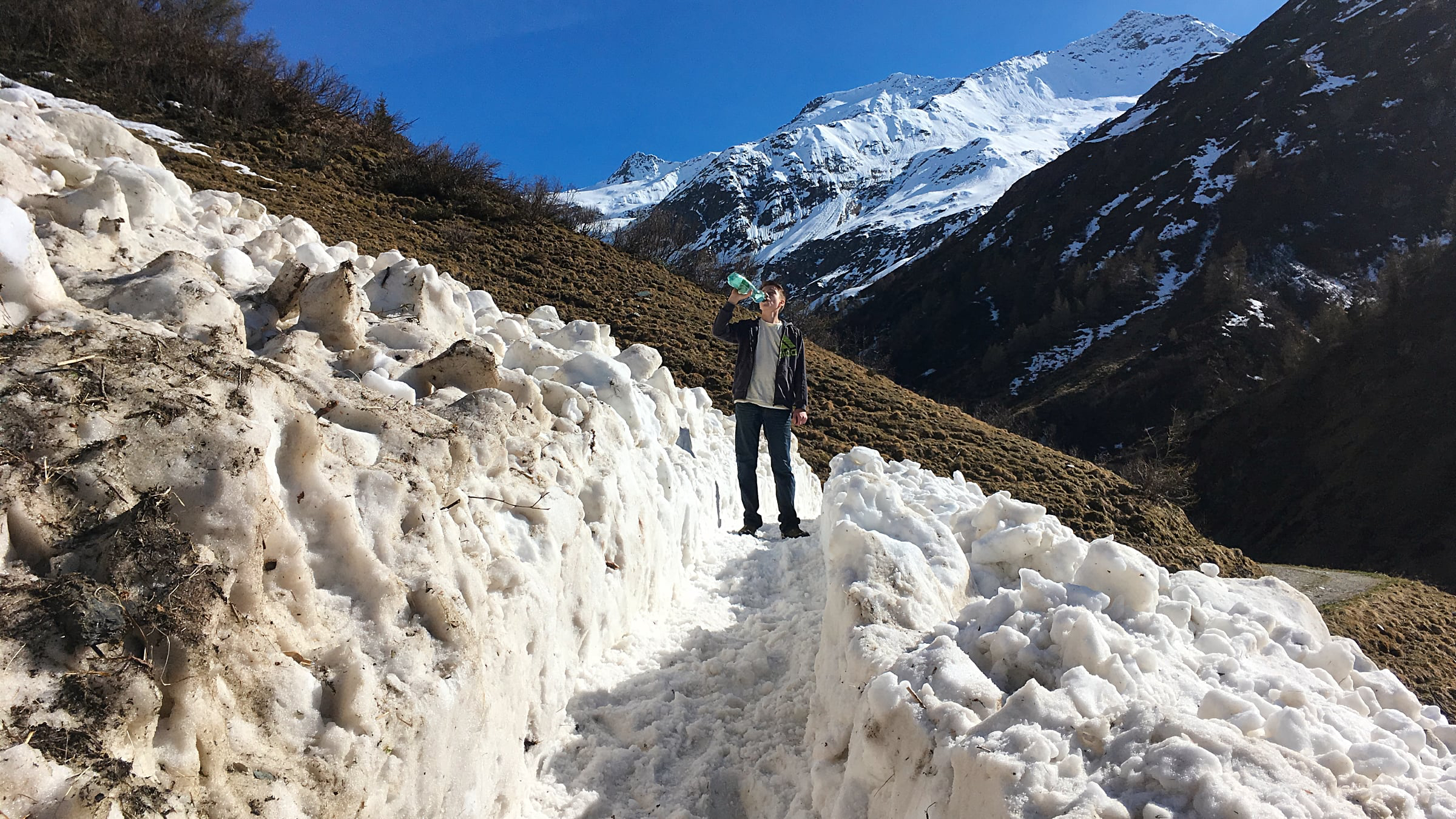 Wegarbeiten an der Glolahne